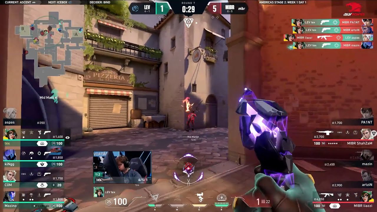 LEV Tex MASSIVE 4k on Eco Round vs MIBR | VCT Americas 2024