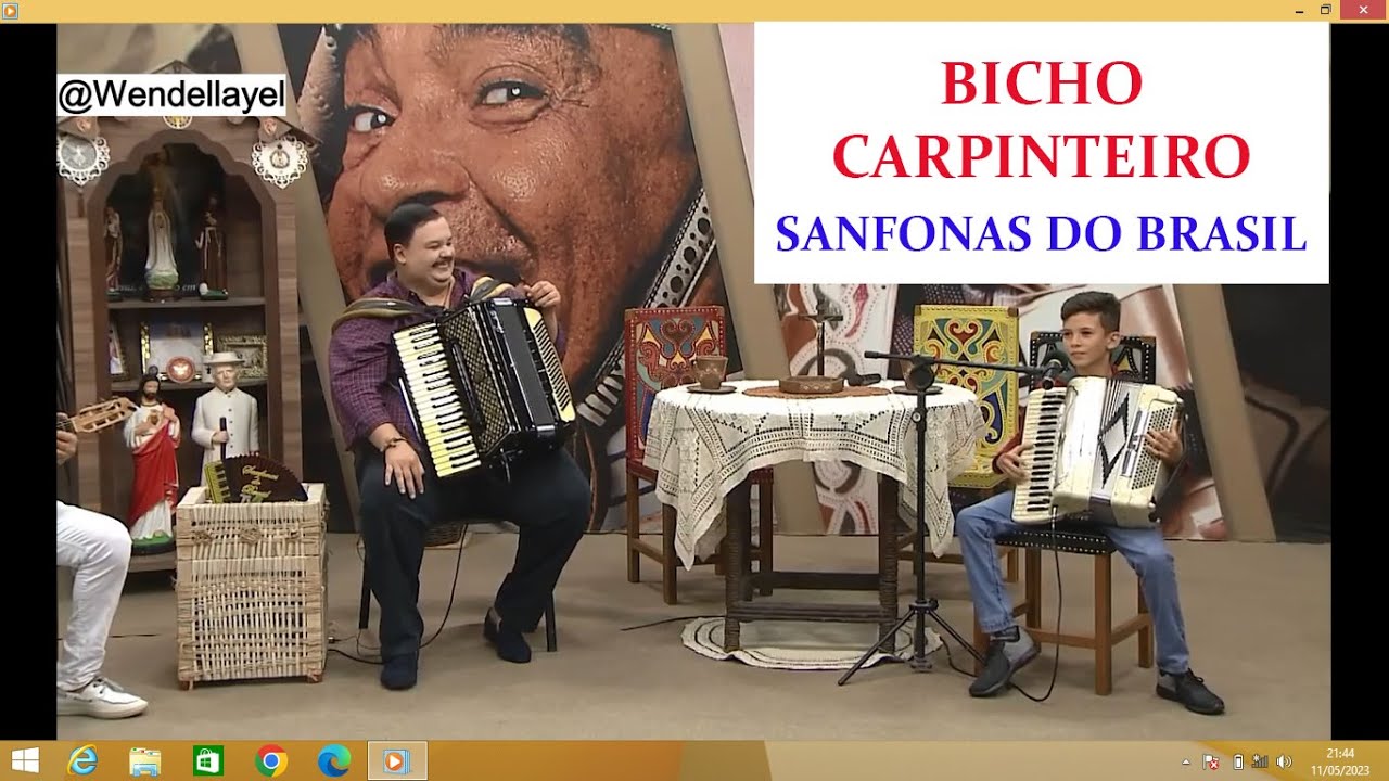 WENDELL AYEL NO PROGRAMA SANFONAS DO BRASIL INTERPRETANDO BICHO CARPINTEIRO DE MÁRIO ZAN.