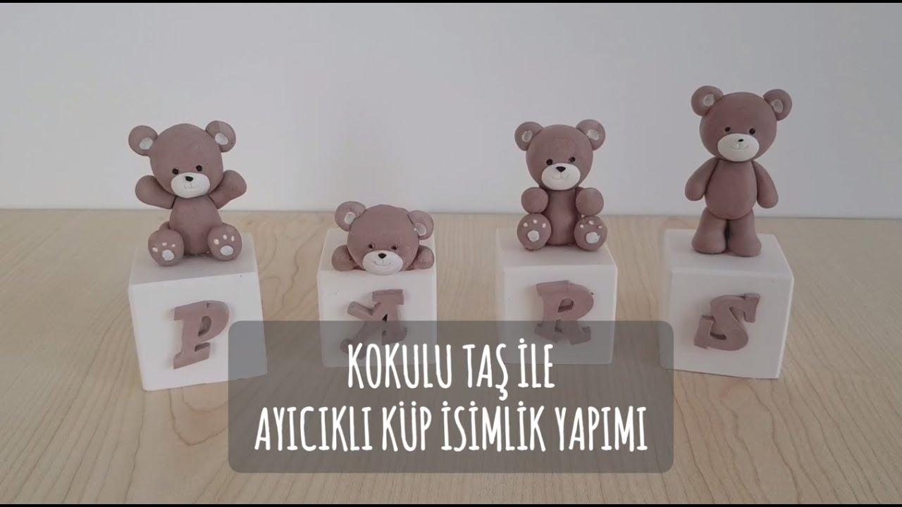 Ayıcıklı Küp İsimlik Yapımı