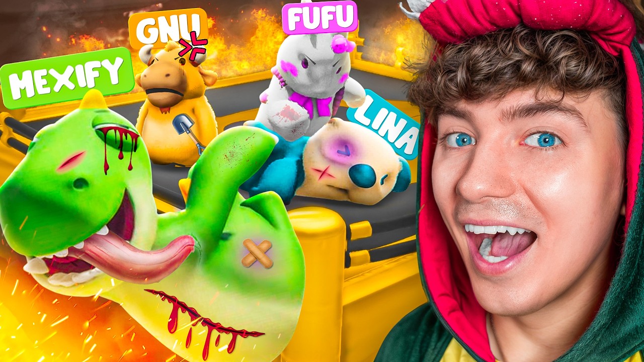Meine FREUNDE MOBBEN mich in PARTY ANIMALS 💀😂 mit LINA, GNU und FUFU