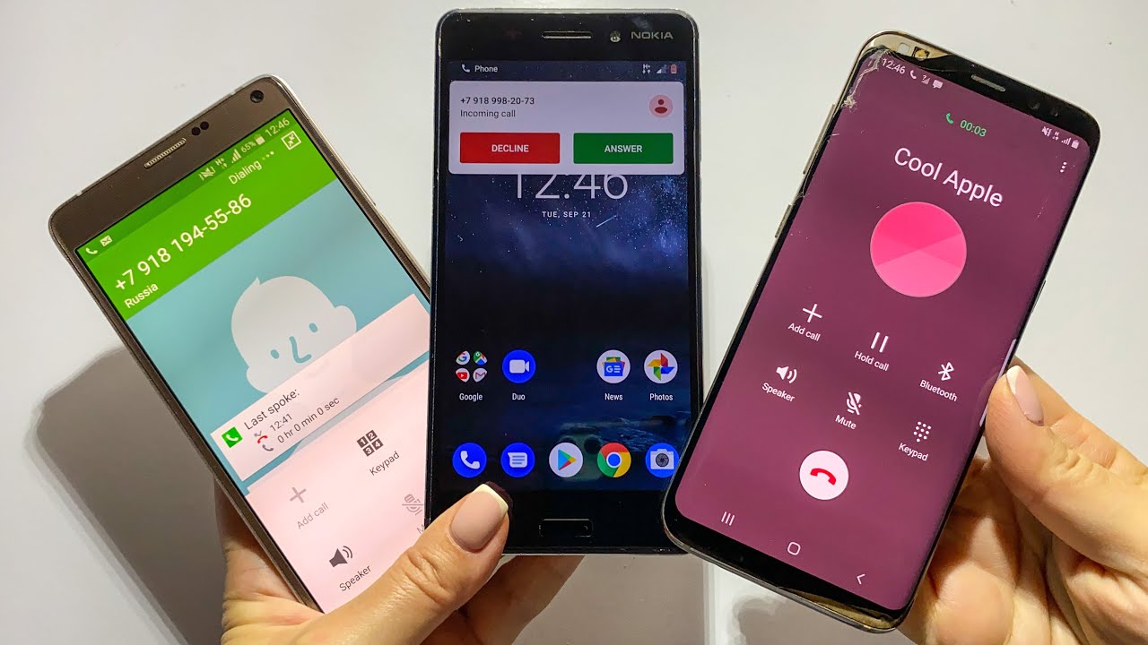 Samsung Galaxy & Nokia & Samsung Galaxy S-serie/Incoming  and outgoing call