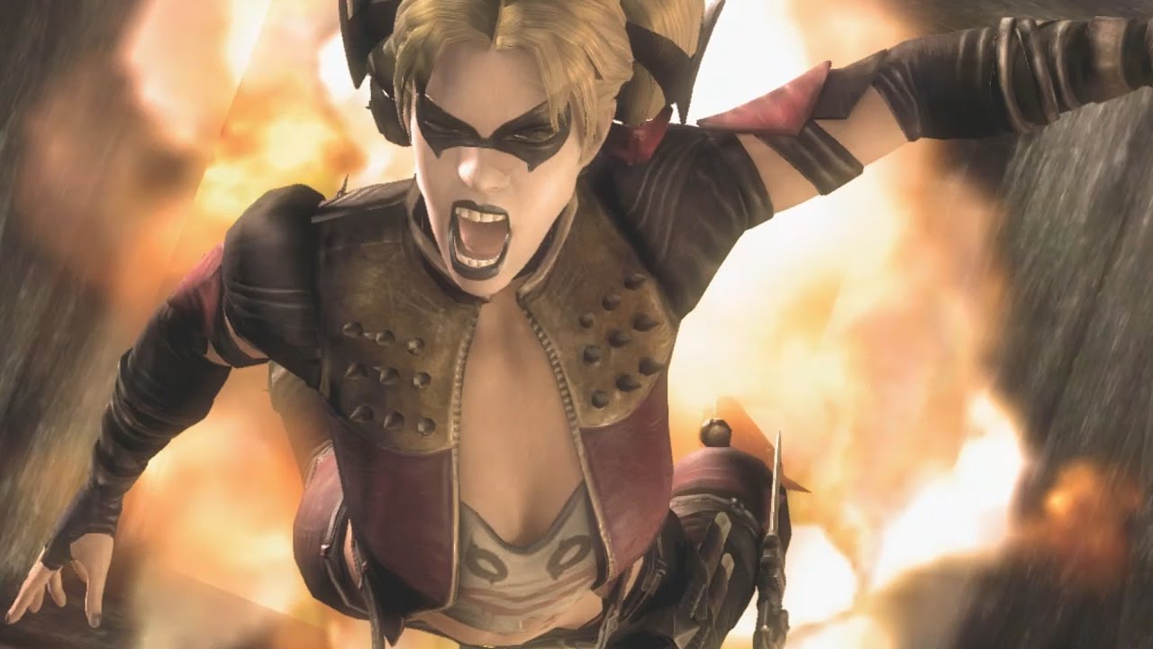 Injustice: Gods Among Us - All Stage/Level Transitions on Harley Quinn (1080p 60FPS)