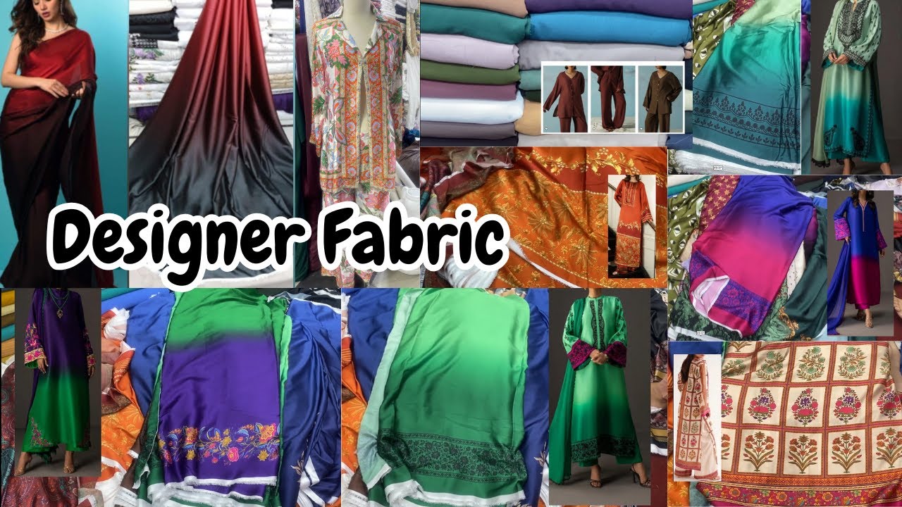 Crepe Silk designer Fabric | Found Top Notch Pakistani Designer Dress From Local Market #lulusar
