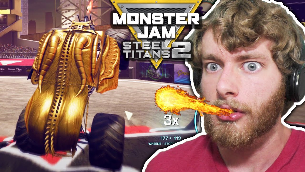 ПЛЫВАНИЕ ОГНЕМ - Monster Jam Steel Titans 2