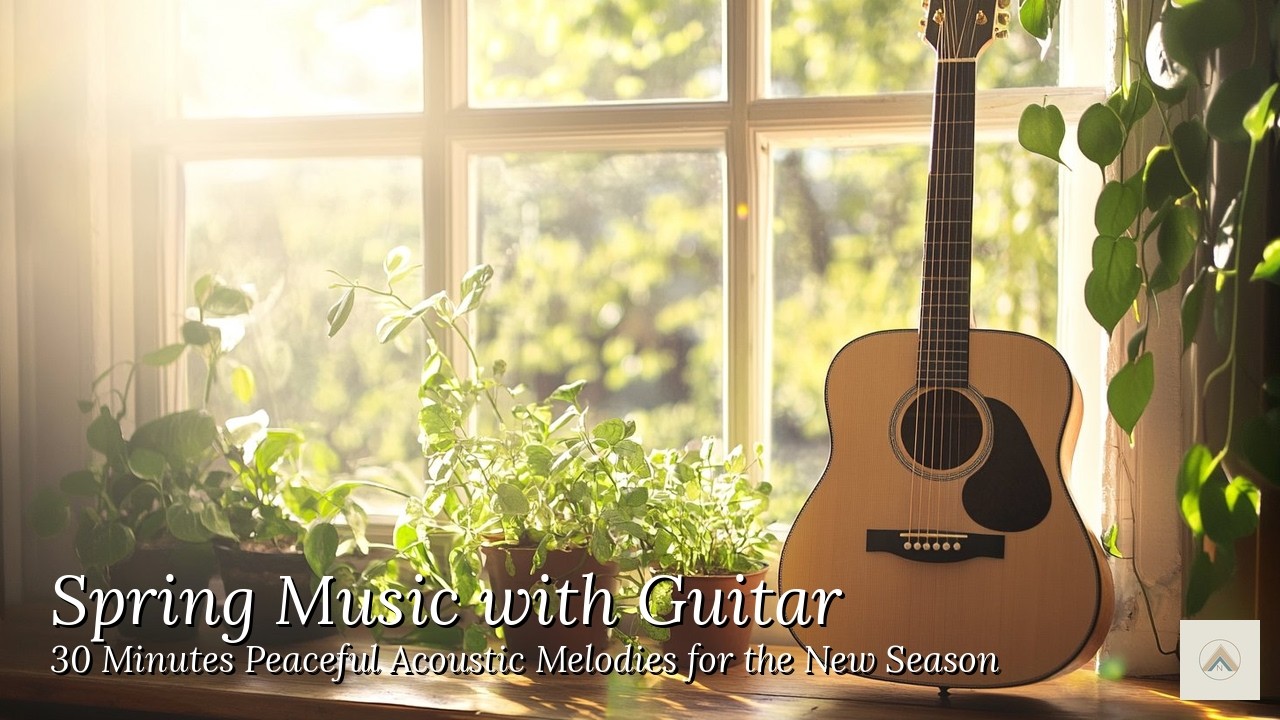 햇살 한 줌과 초록빛 선율, 당신의 방을 화사한 꽃밭으로 만드는 마법 | Spring Music with Guitar (30min) 🌸🎸