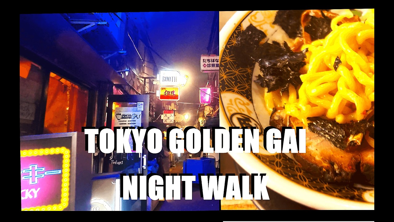 Night Walk in Golden Gai Tokyo | Ramen Nagi Late Night Food