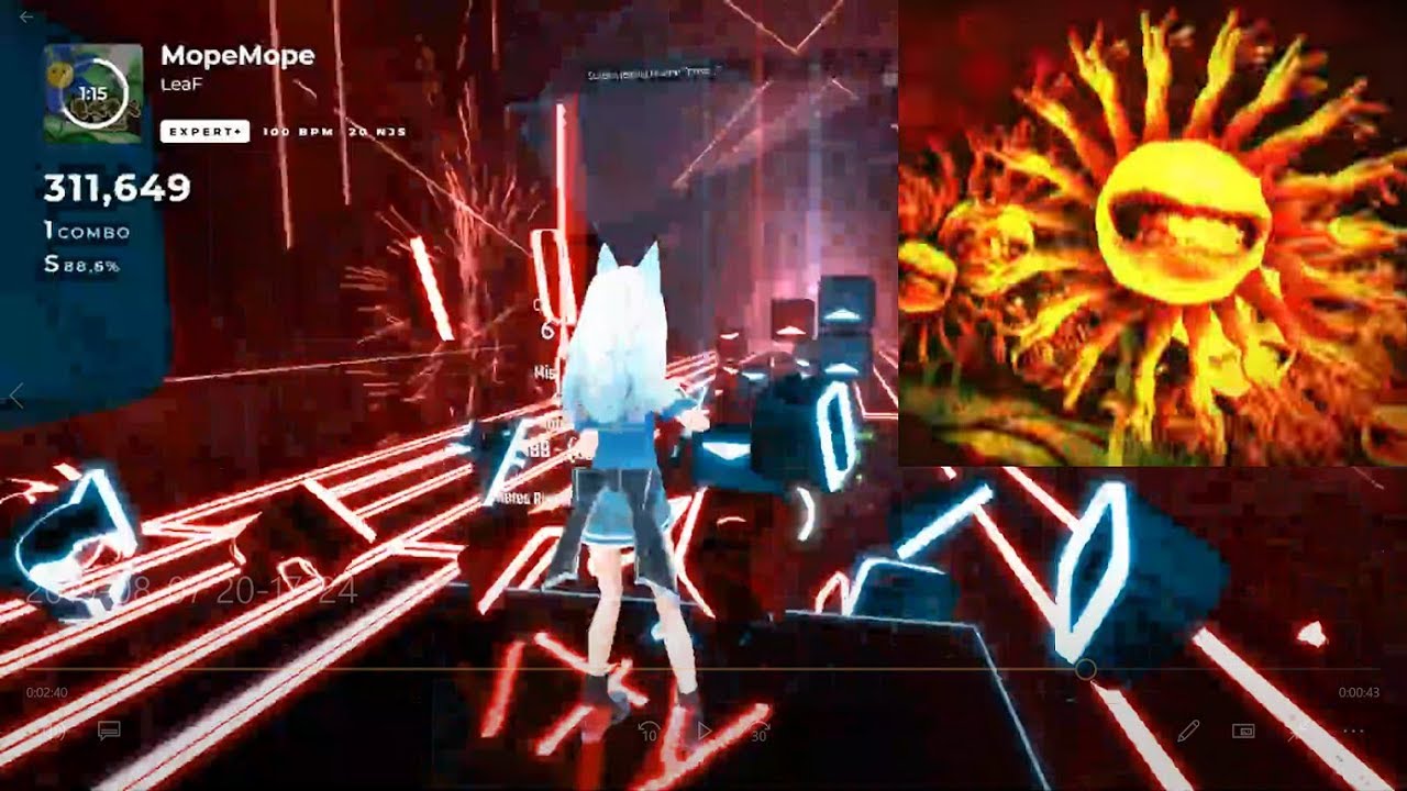 【鬼】[ビートセイバー] もぺもぺ - LeaF (おに)  - Rank SS (91.03%)【BeatSaber創作譜面】
