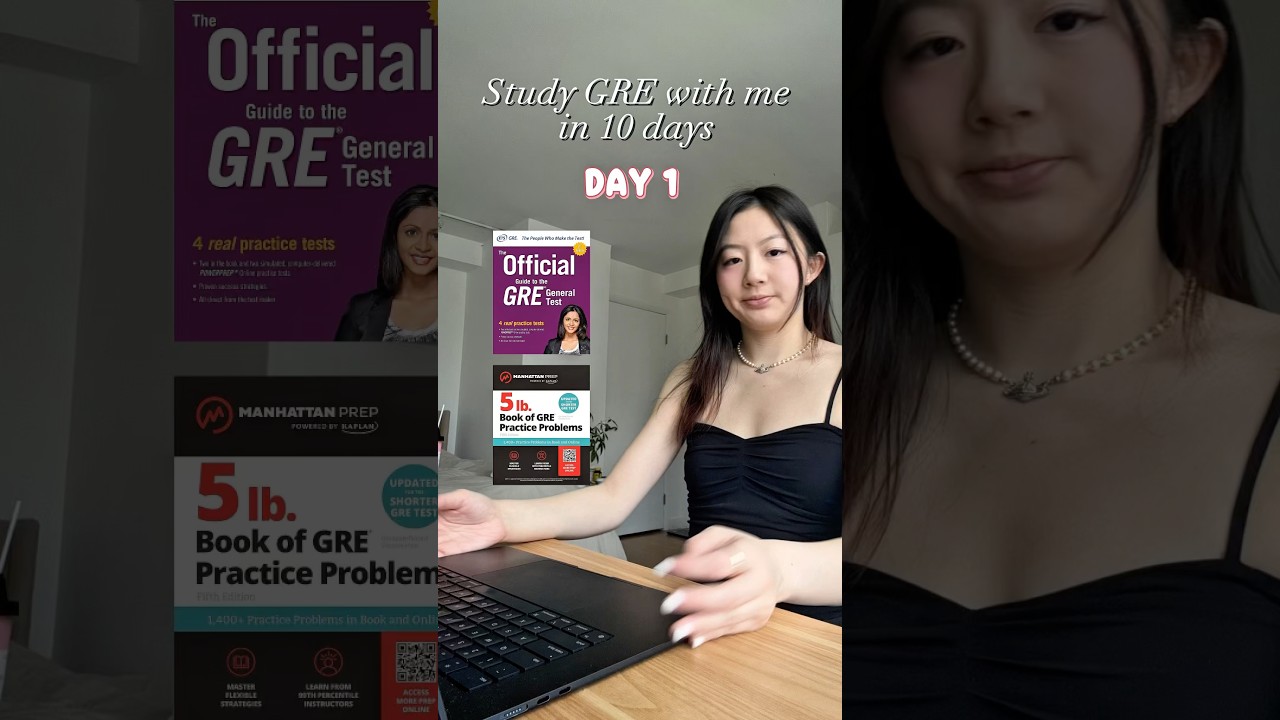 📚✨study GRE with me in 10 days | day 1 