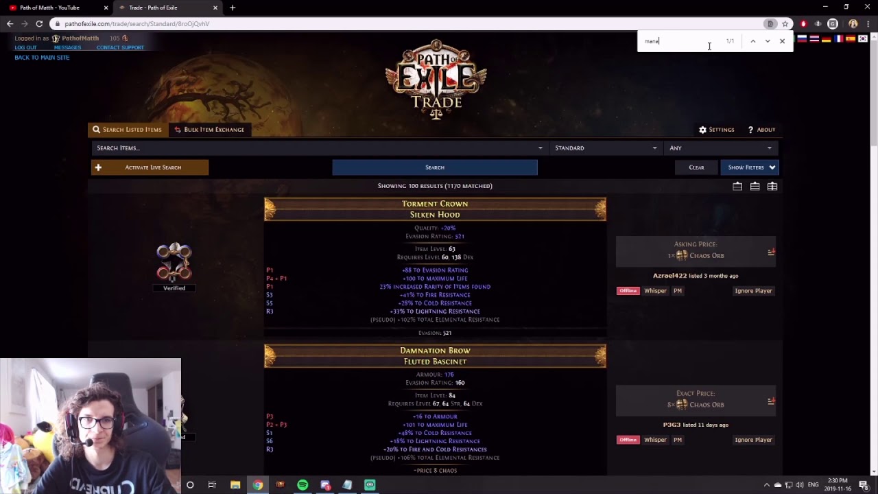 Path of Exile BTB Ep 8: 5K SUB SPECIAL! Trade Filters!