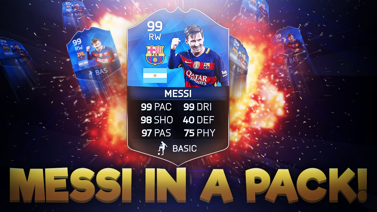 TEAM OF THE YEAR MESSI IN A PACK!
