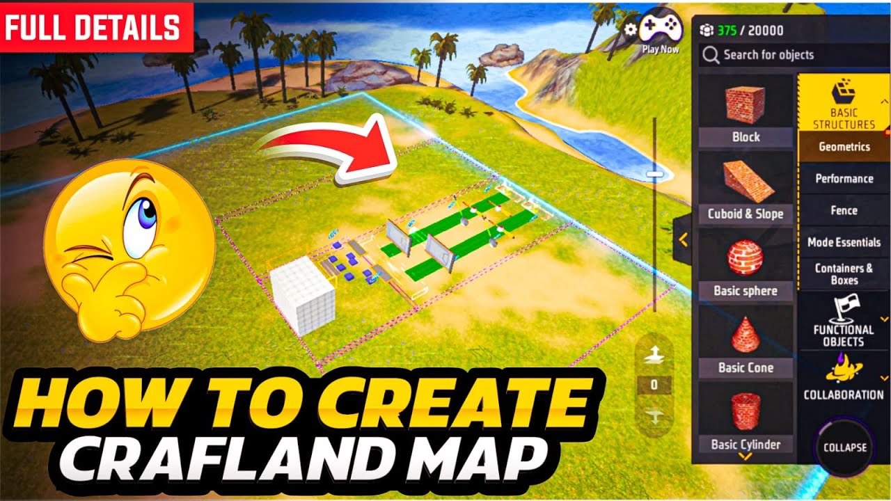 How To Create  Craftland Map || Free Fire Me Craftland Map Kaise Banay Full Guide