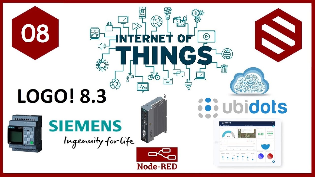 🔋 Integración LOGO! 8.3 con UBIDOTS a través de NodeRED   ||    IIoT SIEMENS NodeRed ☁️ 📱