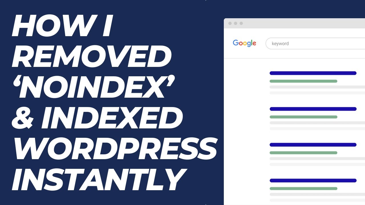 How to Fix Excluded by &lsquo;noindex&rsquo; Tag in WordPress & Index Instantly