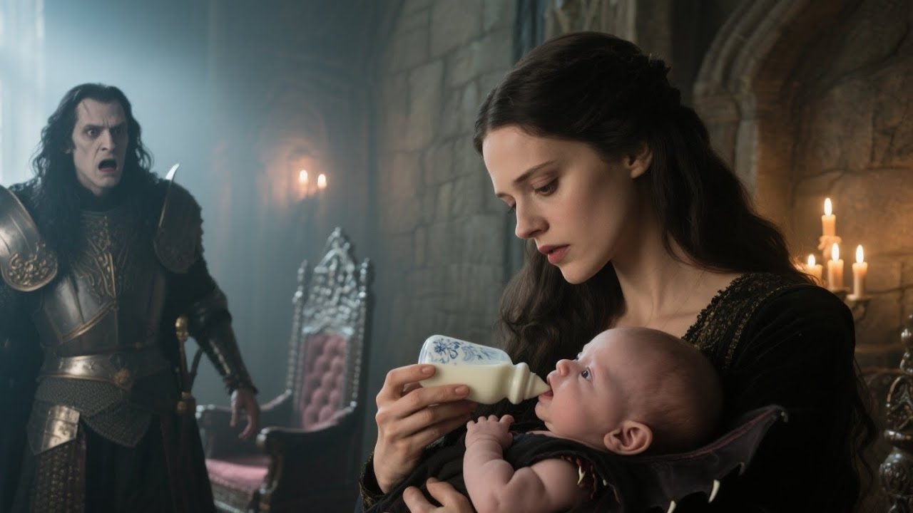 She Soothed the Vampire King’s Deserted Starving Baby with Milk — He Came Back at the Last Moment