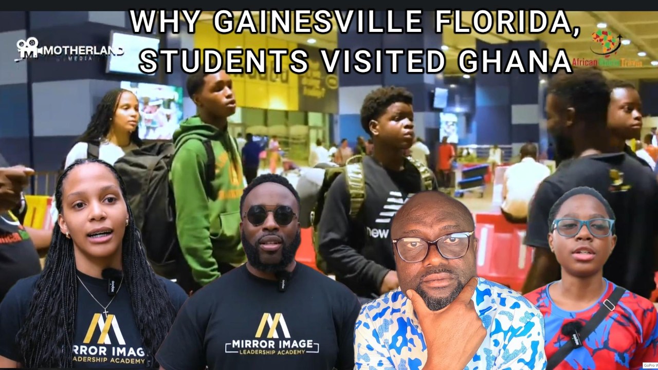 🇬🇭🇺🇸Gainesville, Florida Students Visited Ghana-African American Young Adult Learning Their History