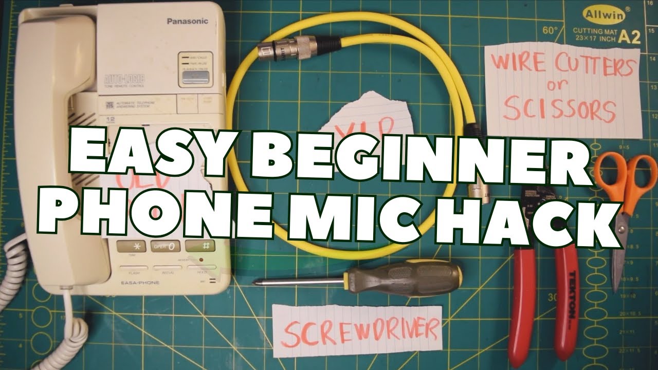 How to Make a Telephone Microphone - No Solder Required!
