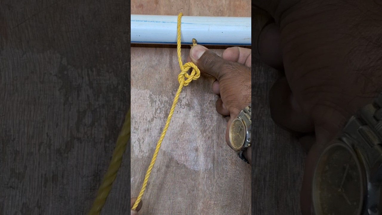 how to knot a rope. रस्सी में गांठ कैसे लगाएं. #viralvideo #shorts