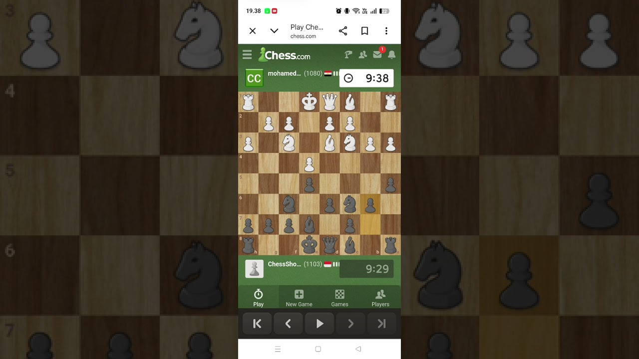 Chess gameplay (3 wins, 2 loses) #2
