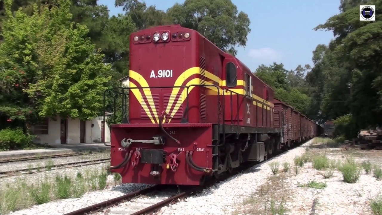 The Biggest Freight Metric-train ALCo 9101 & 9105 (Korinth-Tripolis) Greece-2012