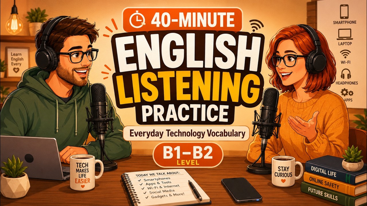 Everyday Technology Vocabulary | 40-Minute English Listening Practice