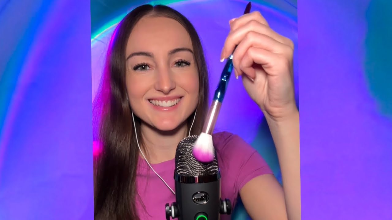 ASMR 🎙️ 5 Min of Mic Brushing to Put You to Sleep (no talking)