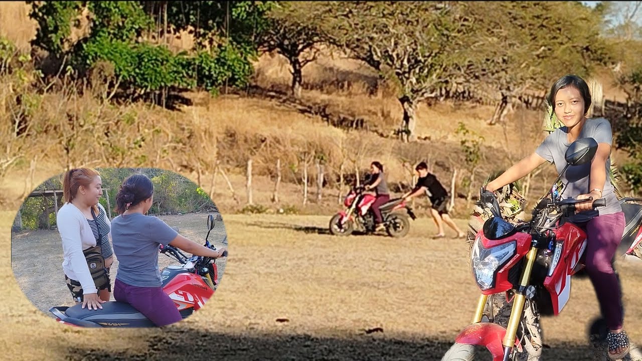 Jasmin en clases de manejo de moto 🏍️👀 vean como le va 🤣