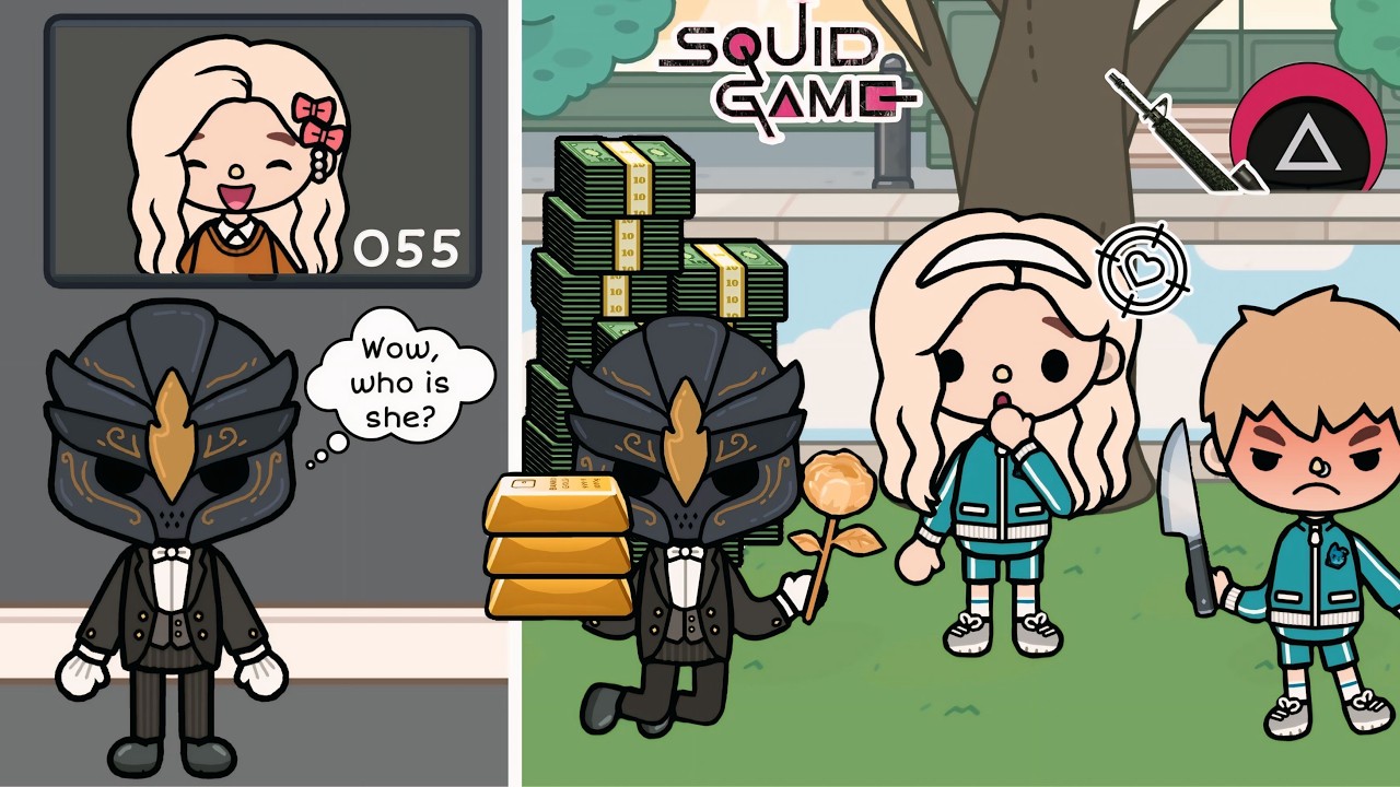 Frontman Of Squid Game Secretly Loves Me?🤭💘🦑| Toca Boca x Squid Game | #tocaboca #squidgame