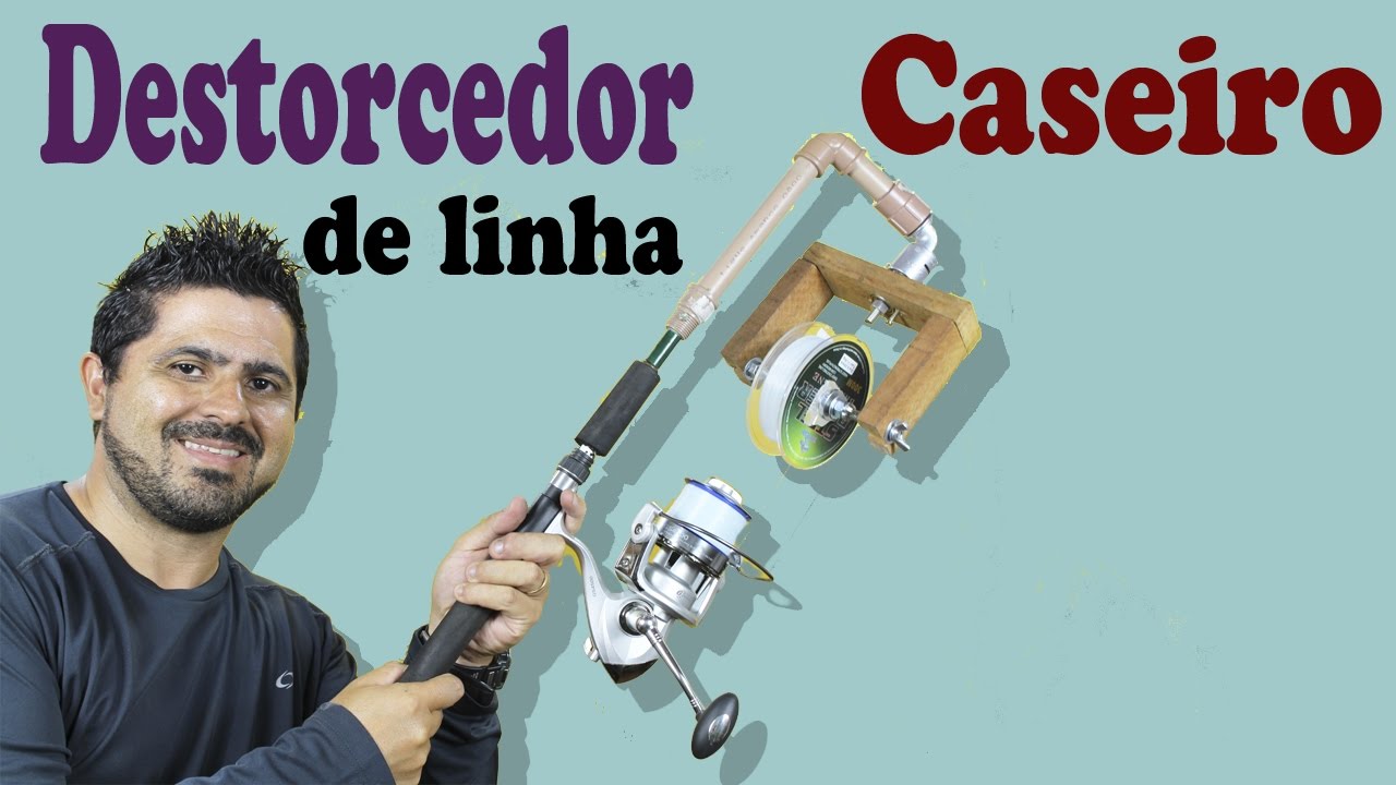 DESTORCEDOR de linha de pesca CASEIRO: Fishing Line Spooler Winder