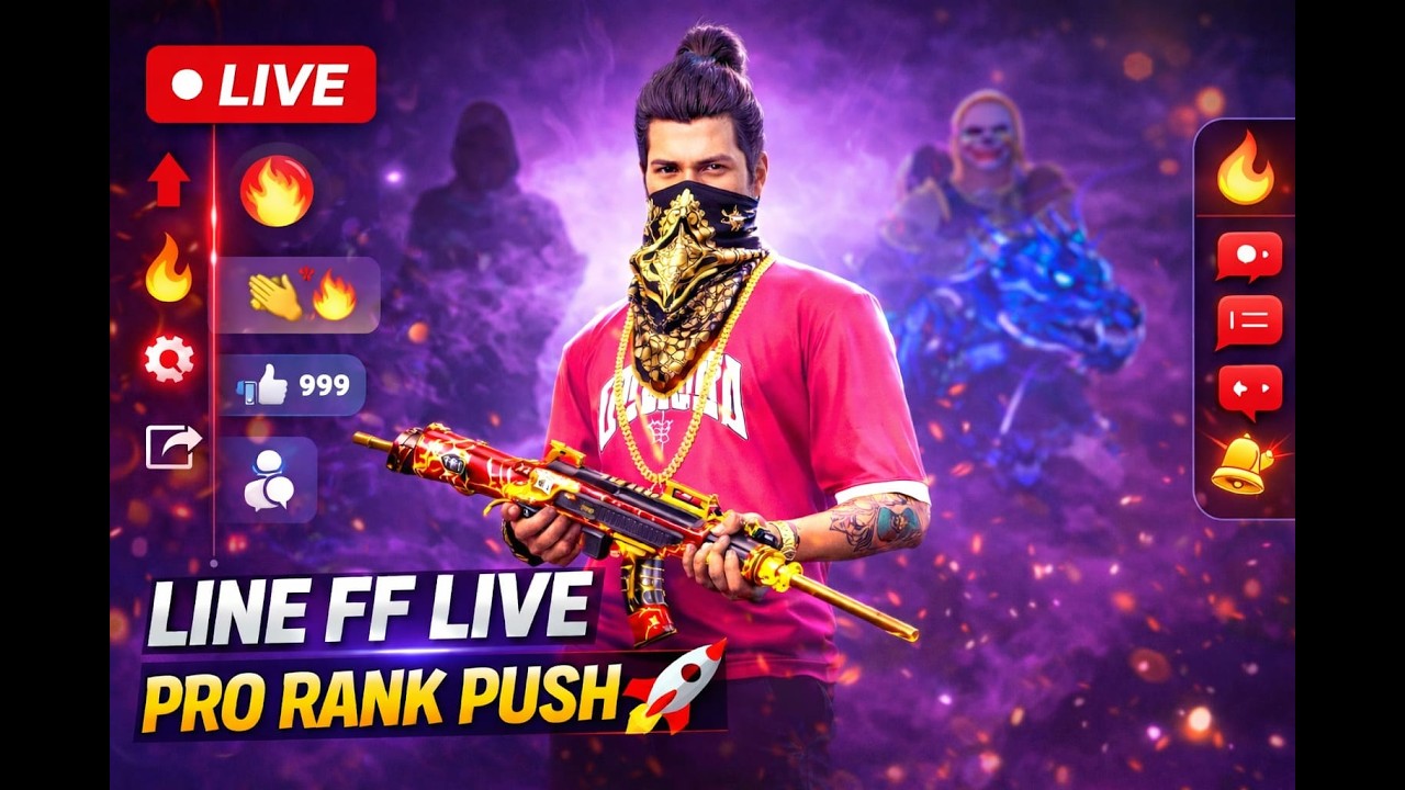 🔴 LIVE: S49 Rank Push! Destroying Grandmaster Lobby 🔥 #FreeFir