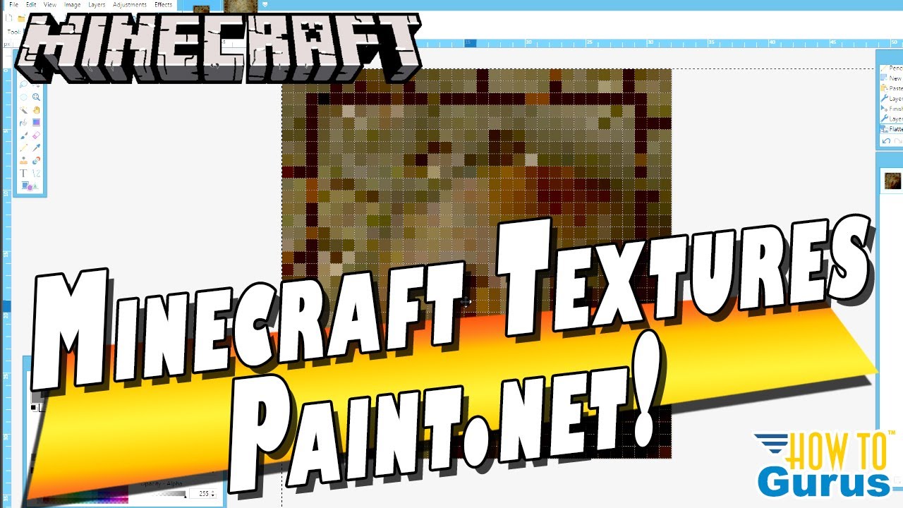 How You Can Make Custom Minecraft Textures using Paint.net  - Minecraft Java Edition