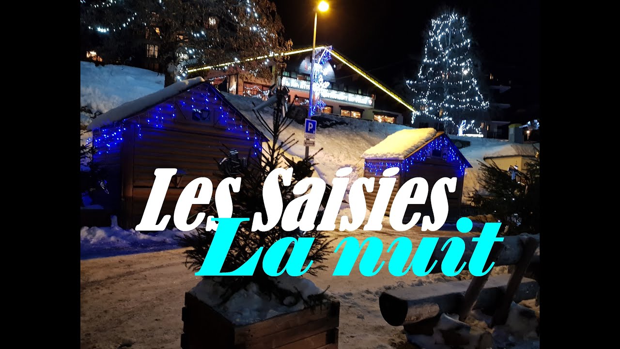 Les Saisies de nuit, une beau petit centre