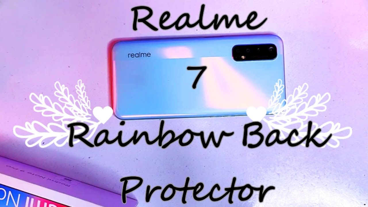 Realme 7 Back Protector Rainbow Effects Screen Guard Protection