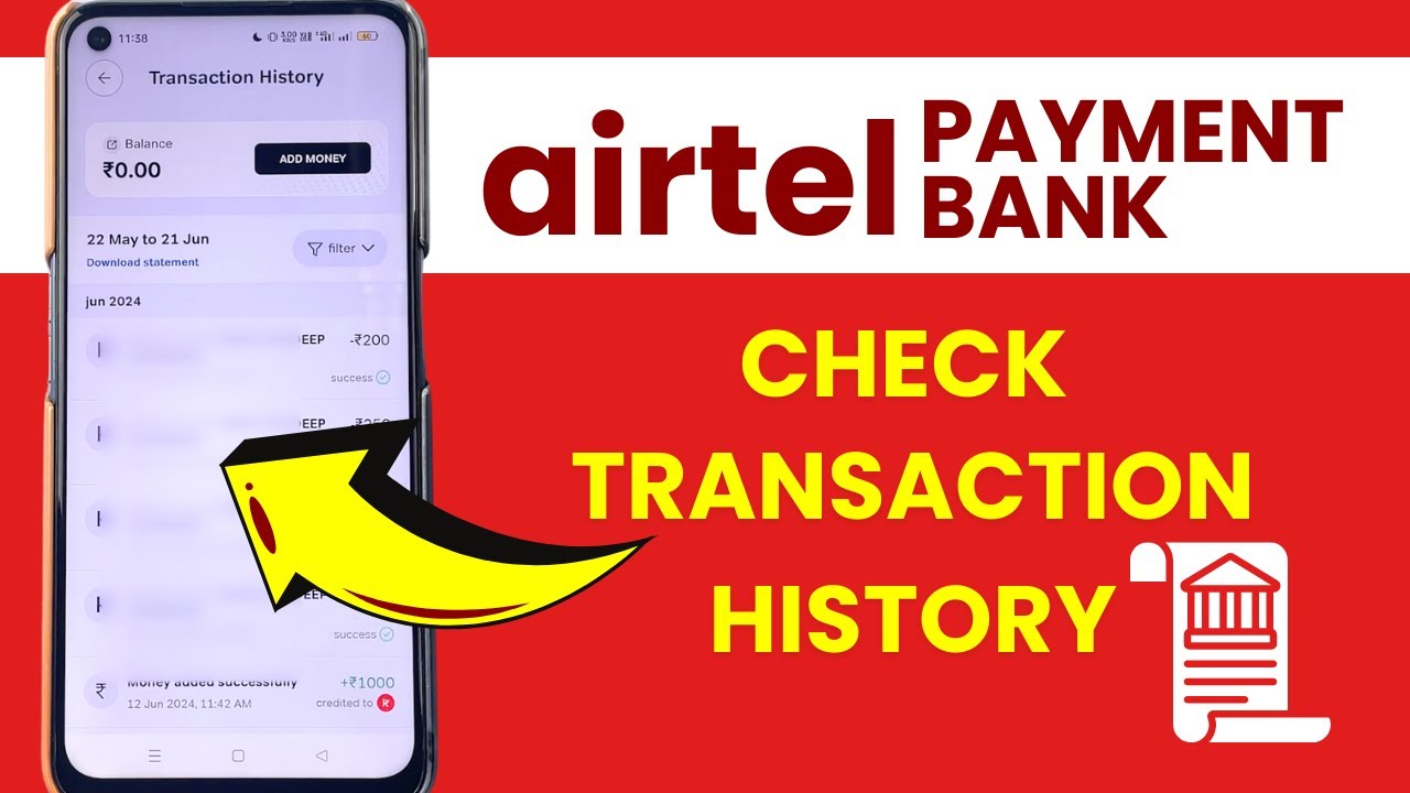 Airtel Payment Bank Transaction History Check?