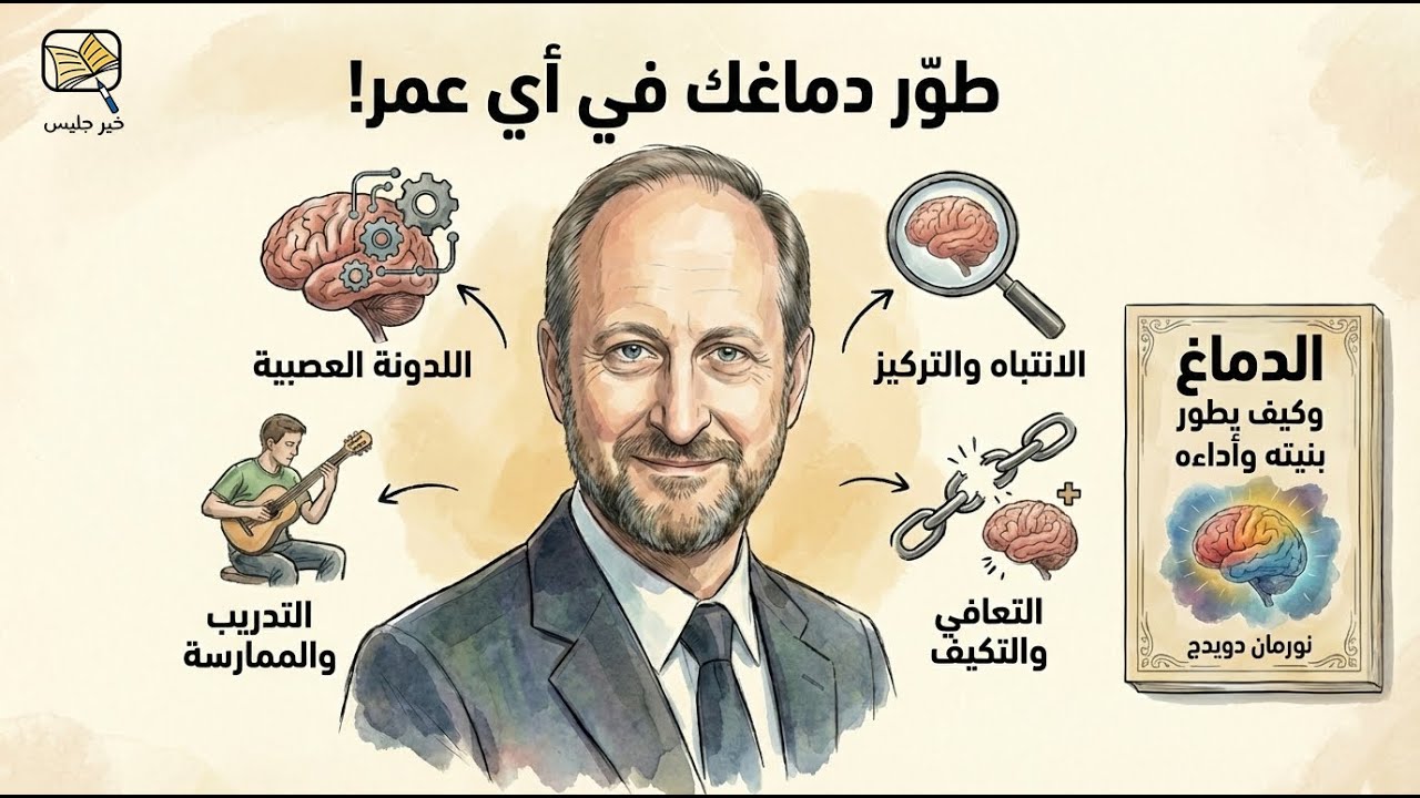 تكيف الدماغ – ملخص كتاب الدماغ وكيف يطور بنيته وأداءه بقلم نورمان دويدج