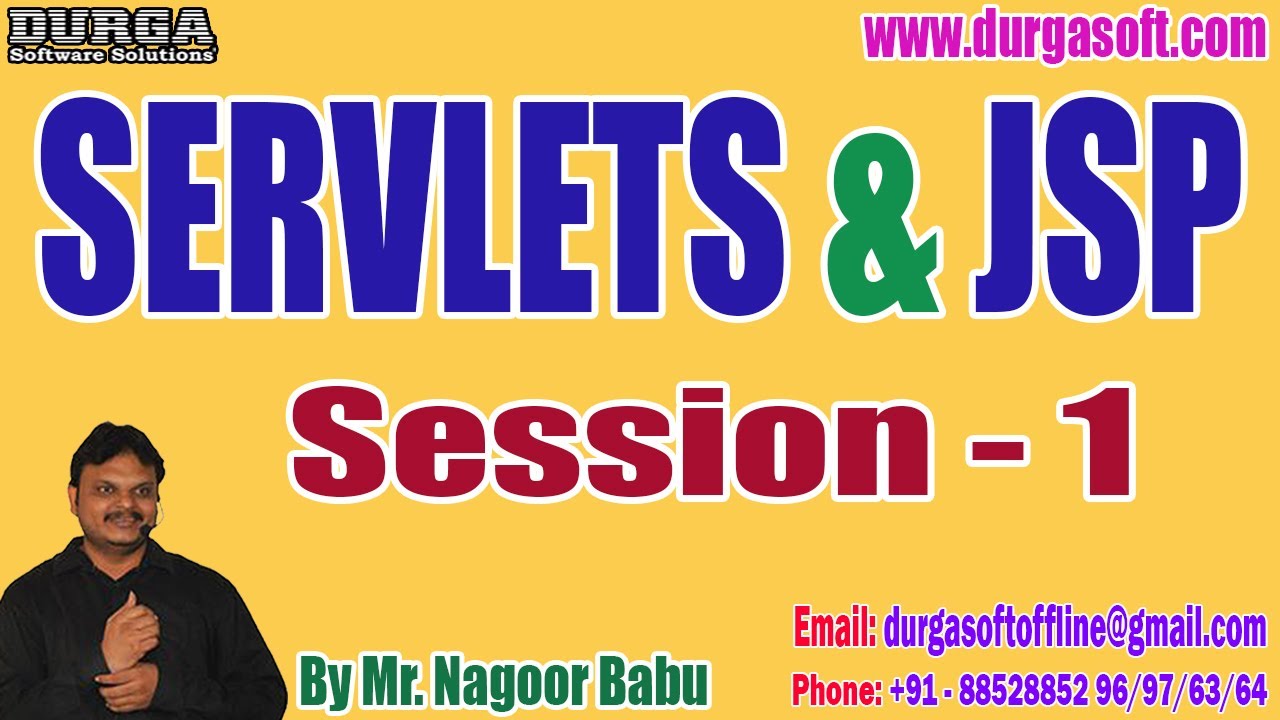 SERVLETS & JSP tutorials || Session - 1 || by Mr. Nagoor Babu On 27-01-2023 @7AM IST
