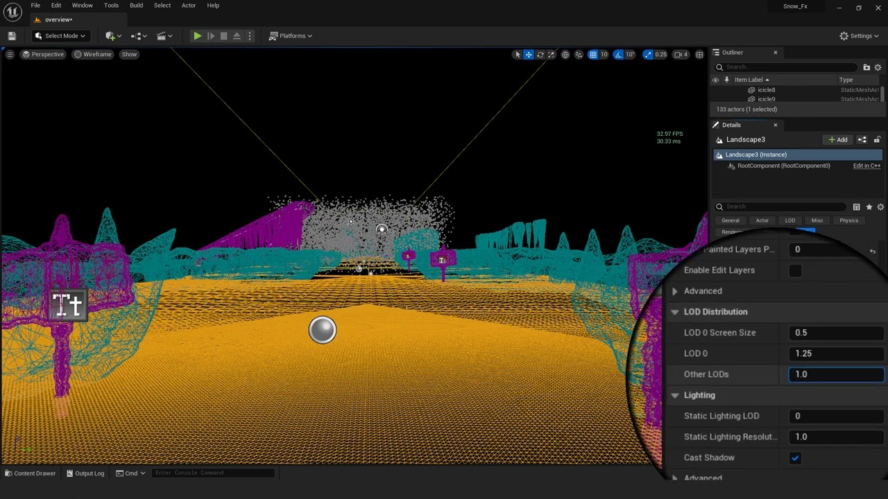 Landscape LOD System in UE5