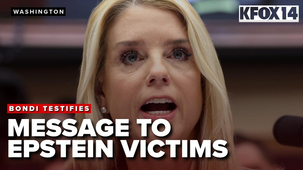PAM BONDI testifies on EPSTEIN FILES release and her message to VICTIMS