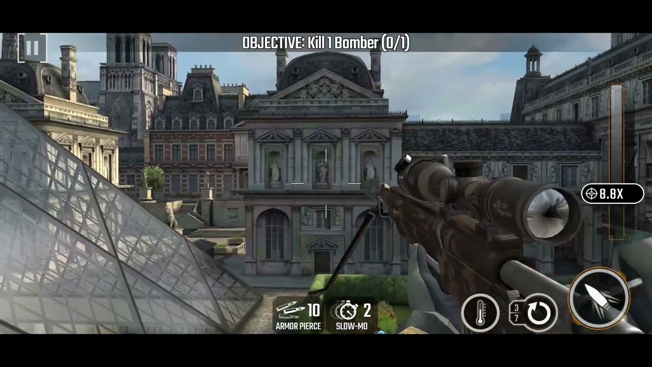 SNIPER STRIKE, Z9, PARIS , RIFLE  MISSION 21,22,23,24,25.