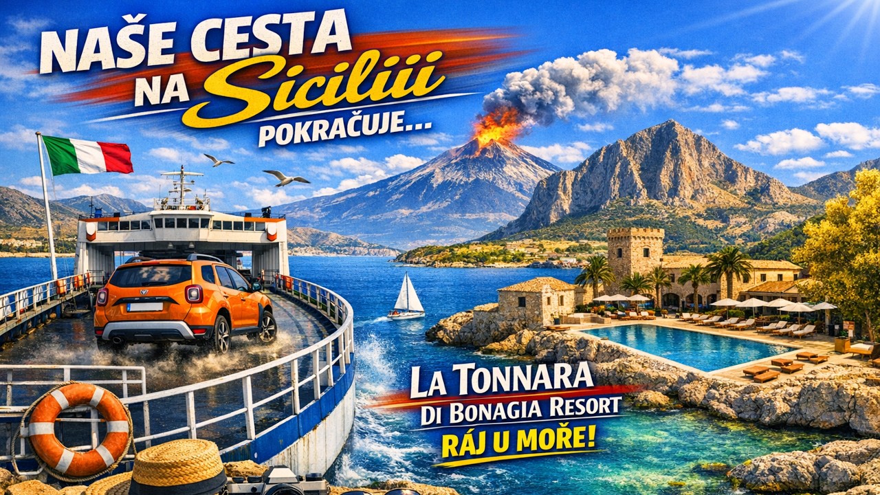 Sicílie. Staříci na cestách.  San Vito Lo Capo a záliv. Itálie autem 