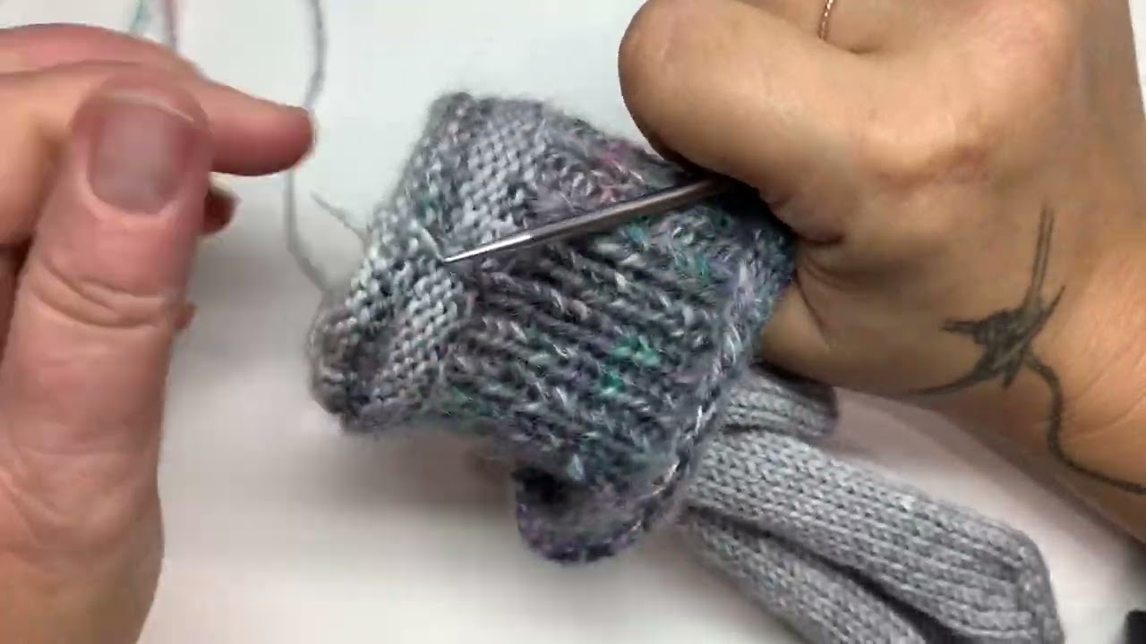 Relever des mailles pour la doublure de mitaines (au tricot)