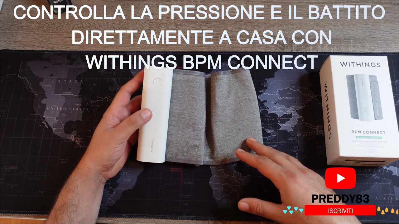 CONTROLLA LA TUA PRESSIONE E BATTITO CARDIACO FACILMENTE A CASA CON WITHINGS BPM CONNECT