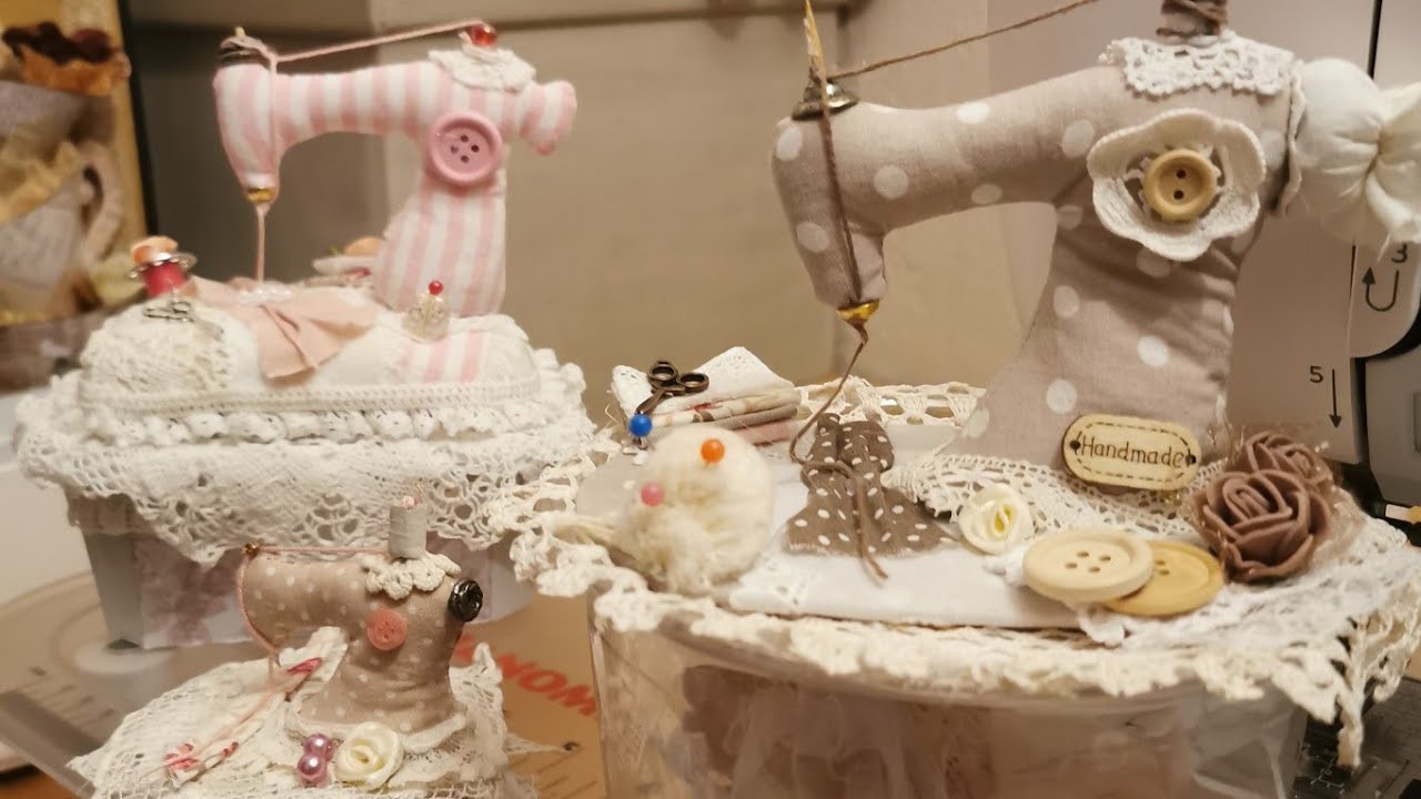 Machine à coudre shabby