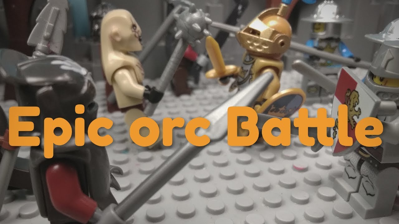 Epic lego castle orc Battle