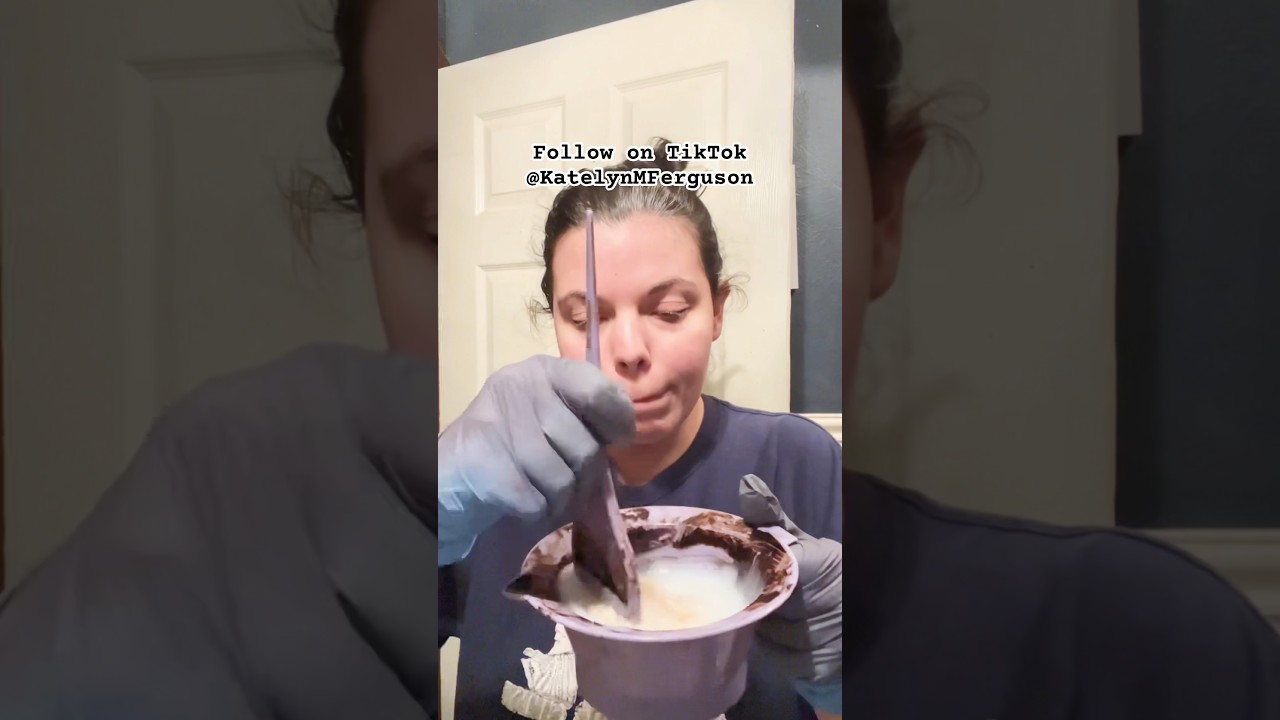 Dyeing My Hair Jet Black (1v) with Ion Permanent Hair Color#haircare #hairtok #hair #haircareroutine