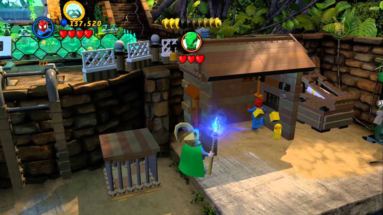 LEGO Marvel Super Heroes - Reptilian Ruckus 100% Guide (Red Brick X8, Thing (F.F.) Character Token)