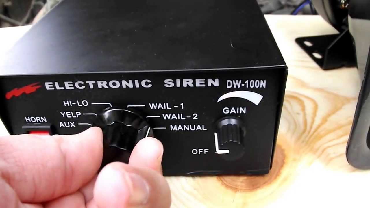 100 WATT ELECTRONIC SIREN & SPEAKER