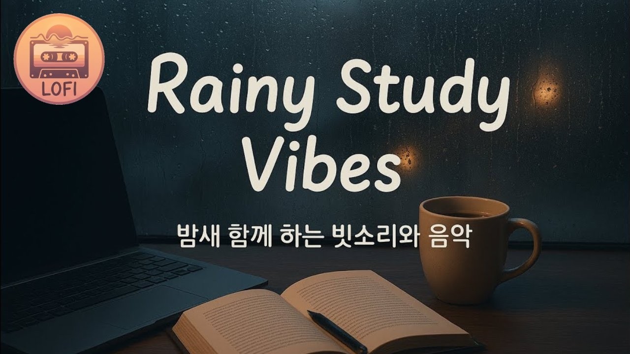 Tab 3. Ночная учеба и работа с интенсивным звуком дождя LoFi музыка 🌧️ Rainy Night Study Music