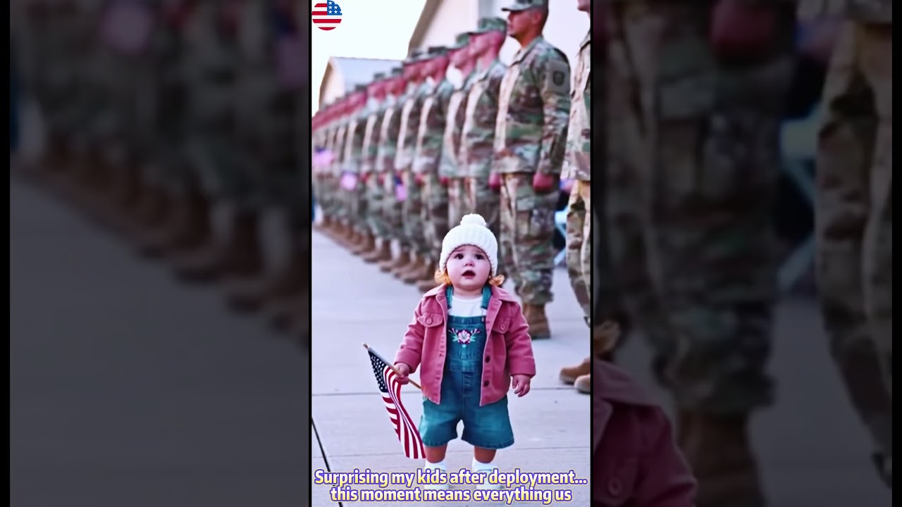 Surprising my kids after deployment&hellip;this moment means everything us 🥺💕#MilitaryReunion #dadishome