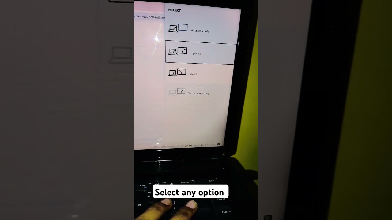 How to caste screen from laptop to second monitor | hdmi cable | vga cable | screen mirroring #tech