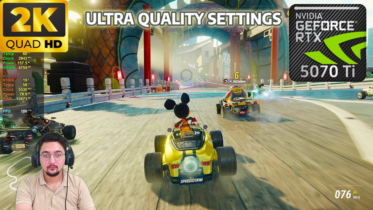 RTX 5070 Ti - Disney Speedstorm - Ultra Quality Gameplay - Ryzen 7 9700X - 32 GB RAM - 2K